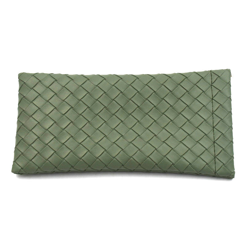 Woven Leather Clutch Wallet Karnz
