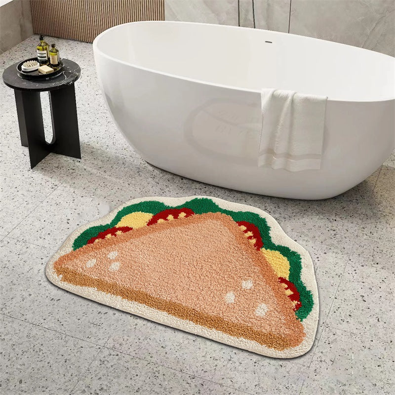 Croissant-förmige Badematte