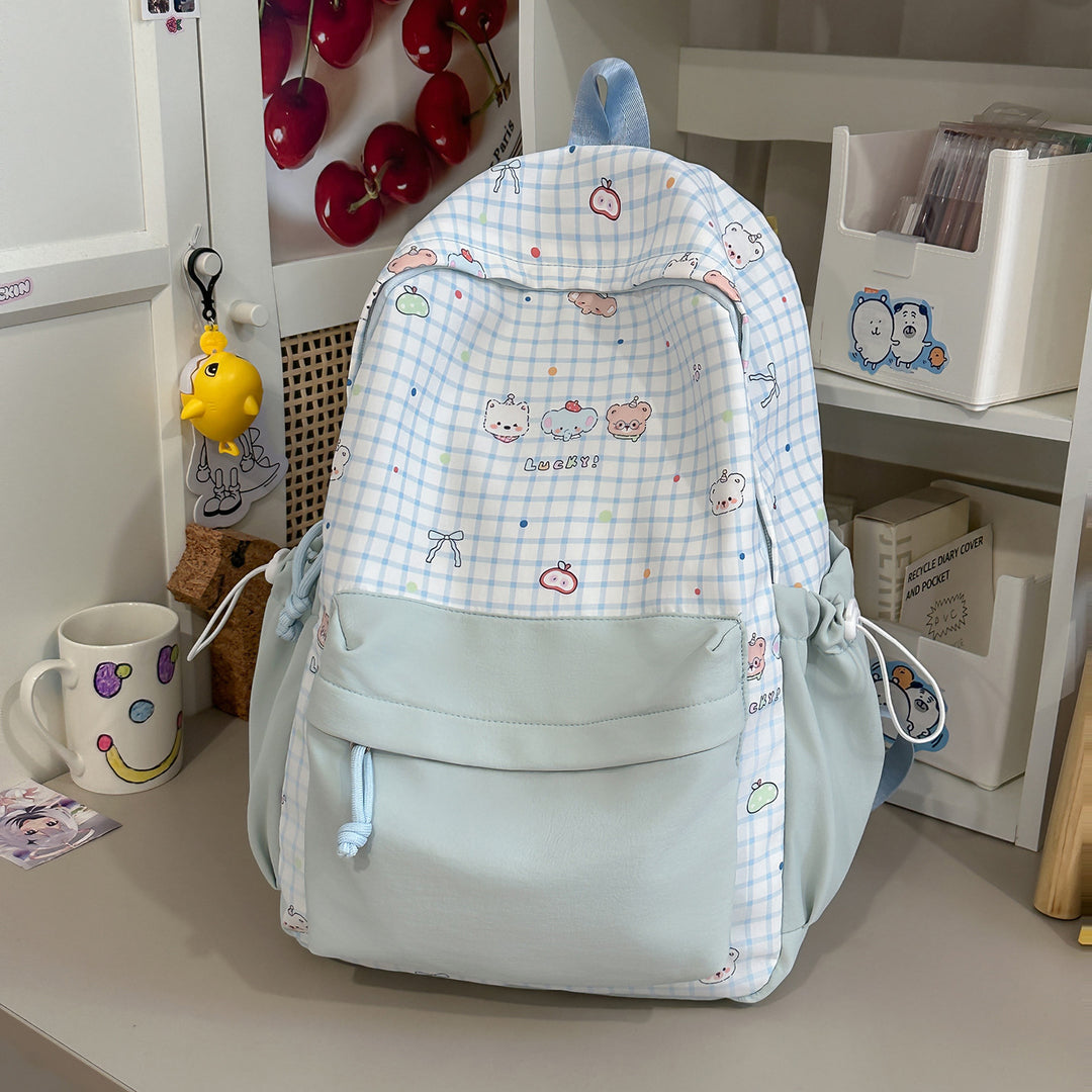 Süßer Charakterdruck Pink Rucksack Karnz