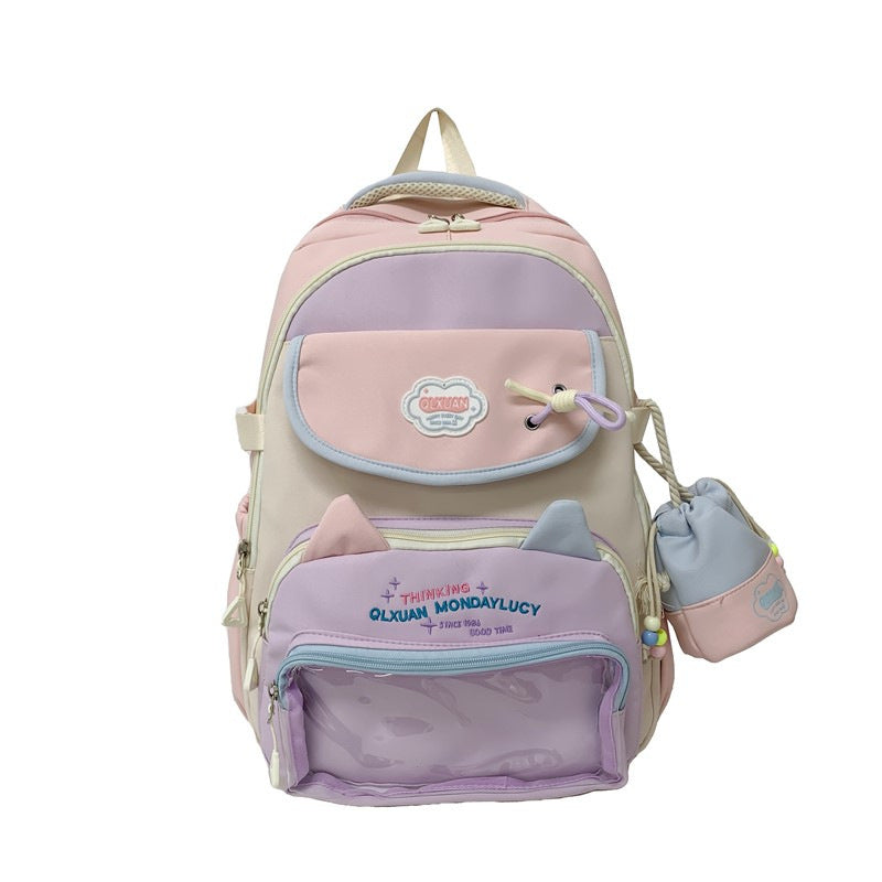 Verspielt katzenmotivierter Rucksack