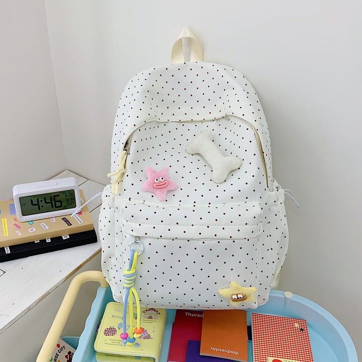 Niedlicher gepunkteter Grafik-Rucksack Karnz