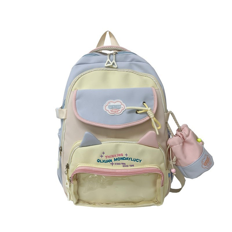 Verspielt katzenmotivierter Rucksack