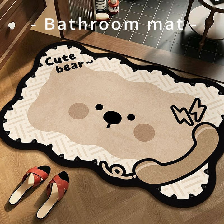 Lustiger Frosch Badezimmermatte