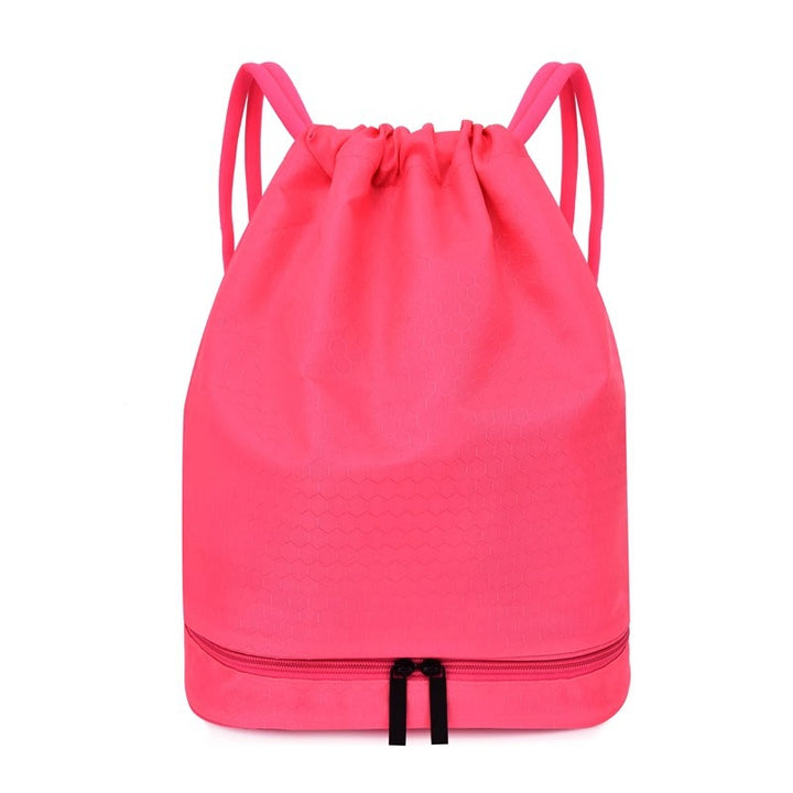 Leichter Hexagonmuster Kordelzug Rucksack Karnz