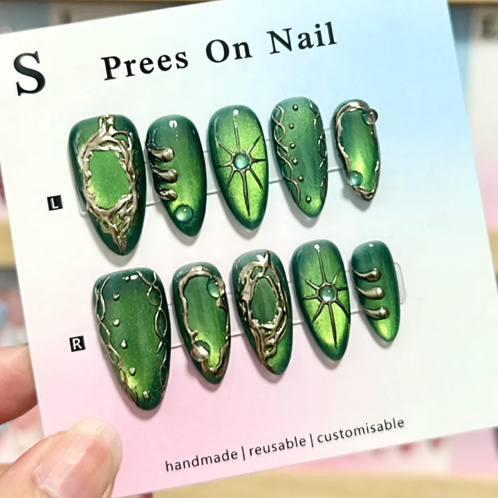 Künstlerische Press-On Nagelkunst Kollektion