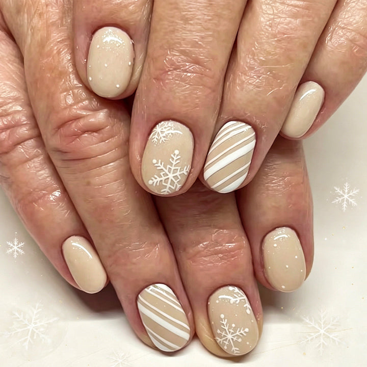 Winter-Themen Nagelkunst Karnz