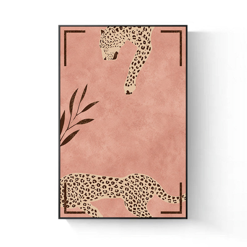 Dekorative Leopardenmuster Wandkunst