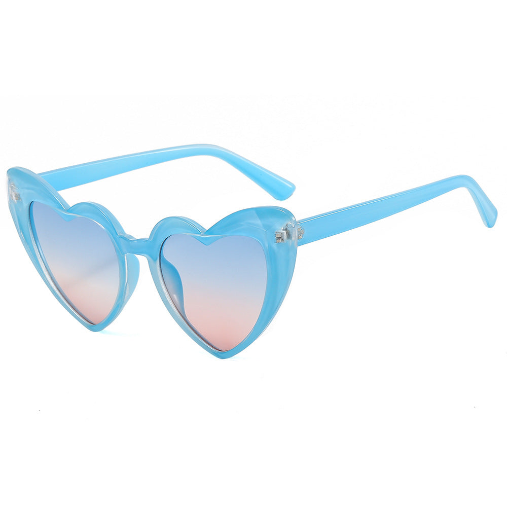 Damen modische Herz-Sonnenbrille mit UV-Schutz Karnz