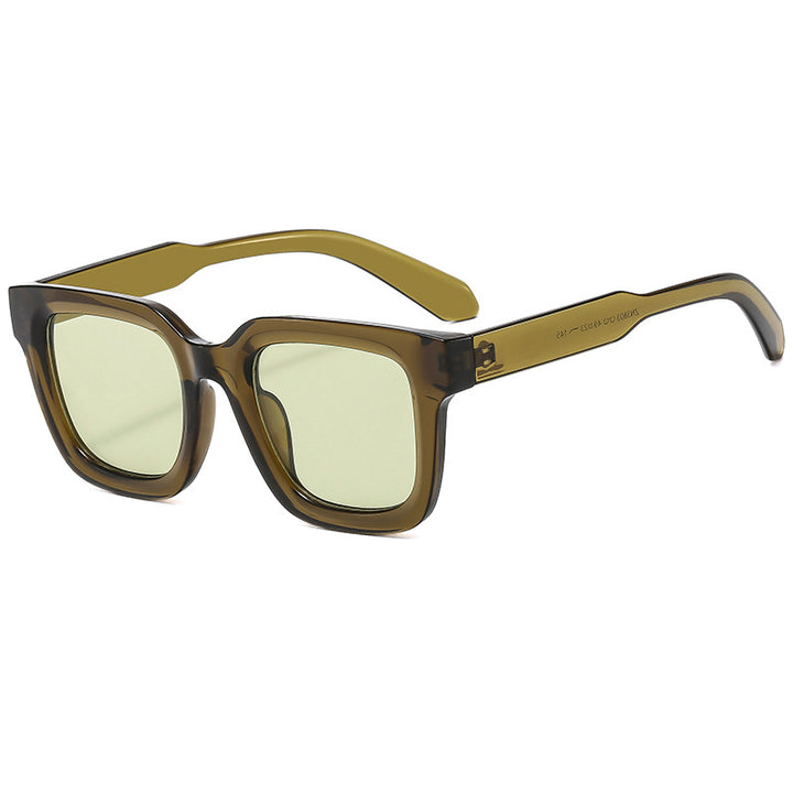 Damen modische quadratische Sonnenbrille mit stylischem Rahmen Karnz