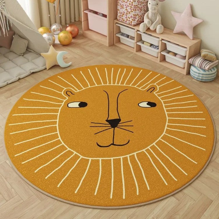 Verspielt Katzen-Themen Rund-Teppich