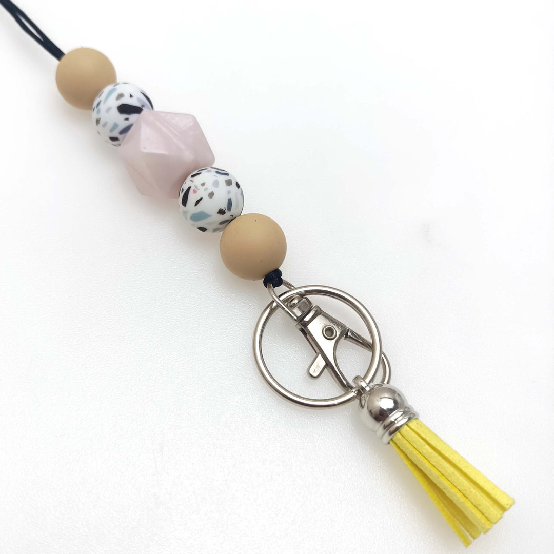 Farbenfrohe Perlen Schlüsselanhänger Halter Karnz