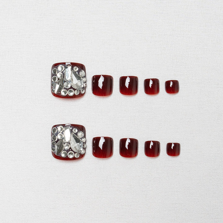 Dekorative Strass-Fußnagelkunst  1791110620