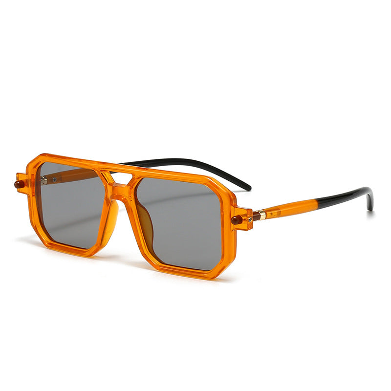 Damen oversized rechteckige Brille Karnz