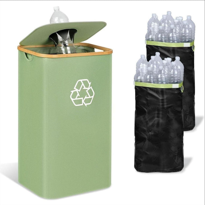 Eleganter Recyclingbehälter mit Abnehmbarem Deckel und Fächern Karnz