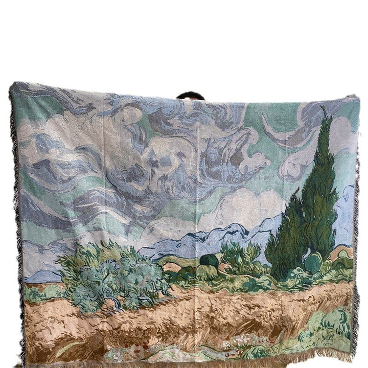 Künstlerischer Landschaft Wandteppich Wurfdecke