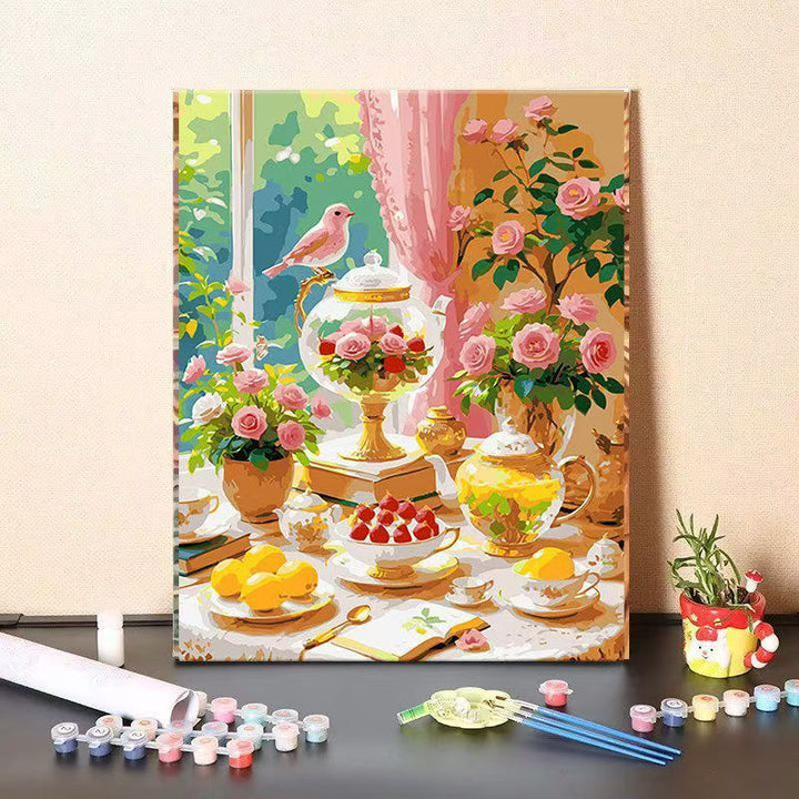 DIY Floral Still Life Malen nach Zahlen Set Karnz