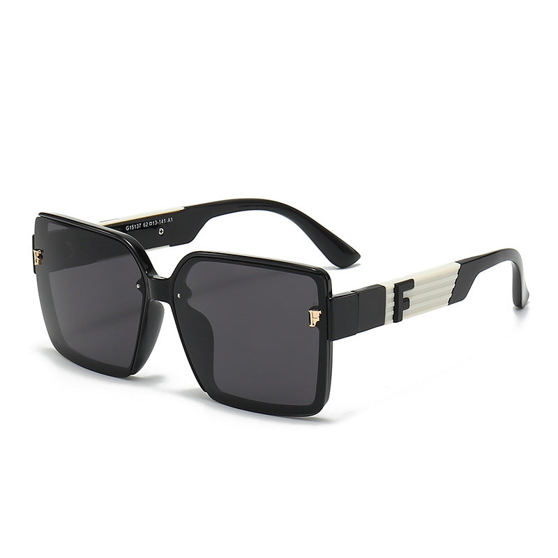Damen quadratische Sonnenbrille mit luxuriösem Rahmen und polarisierenden Gläsern Karnz