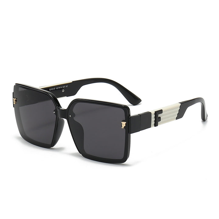 Damen quadratische Sonnenbrille mit luxuriösem Rahmen und polarisierenden Gläsern Karnz