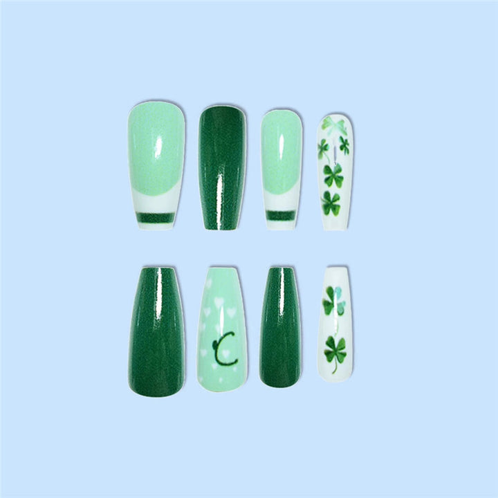 Künstlerisches St. Patrick's Day Nagelkunst Set Karnz