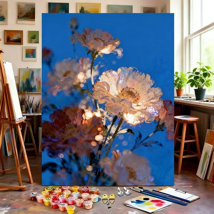 Floral Fantasy Malen nach Zahlen Kunstkit Karnz