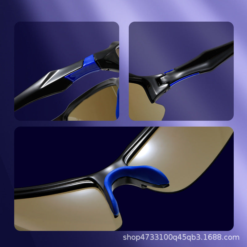 Herren Sportliche Outdoor-Sonnenbrille mit polarisierten Gläsern Karnz
