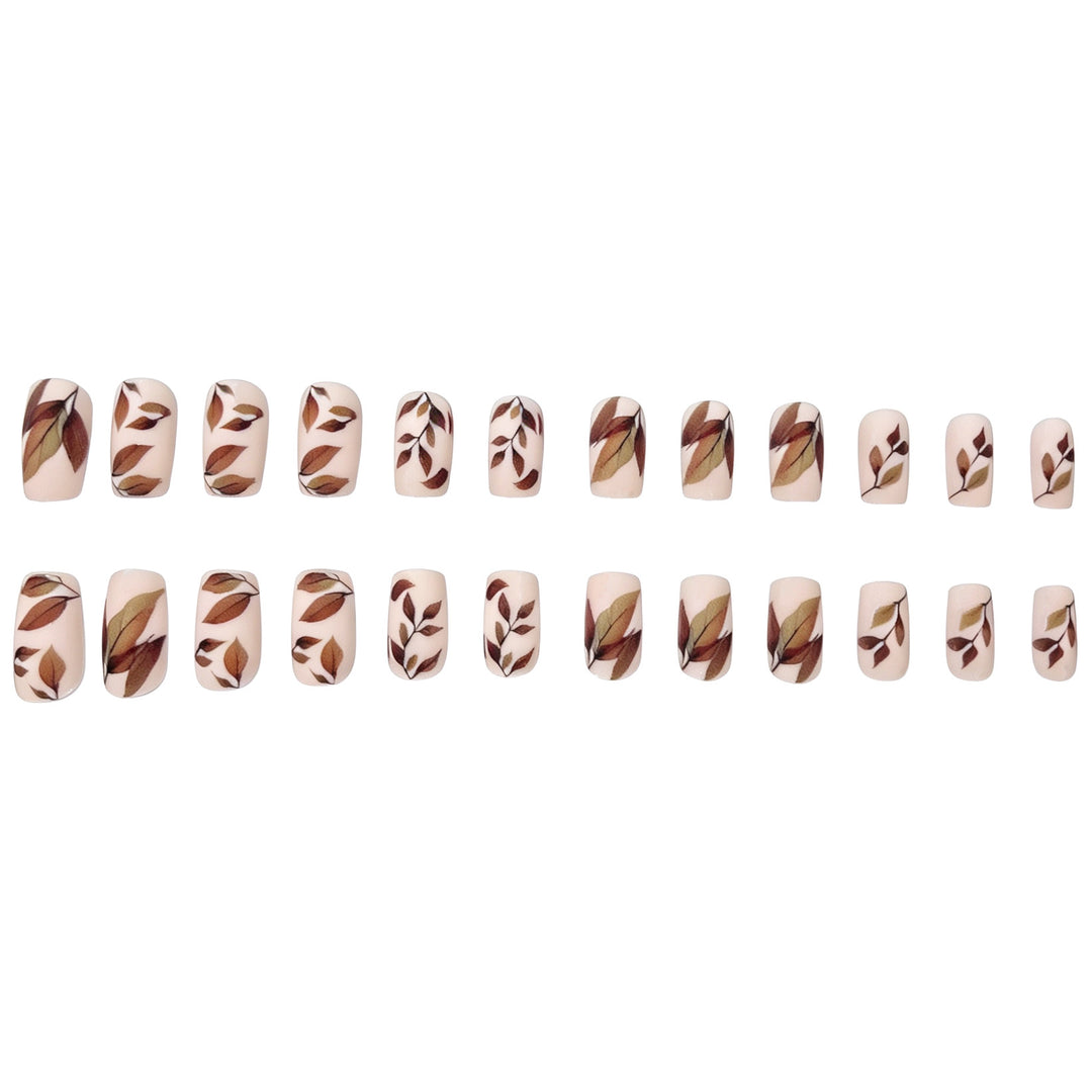 Künstlerische Herbstblätter Nagelkunst Karnz