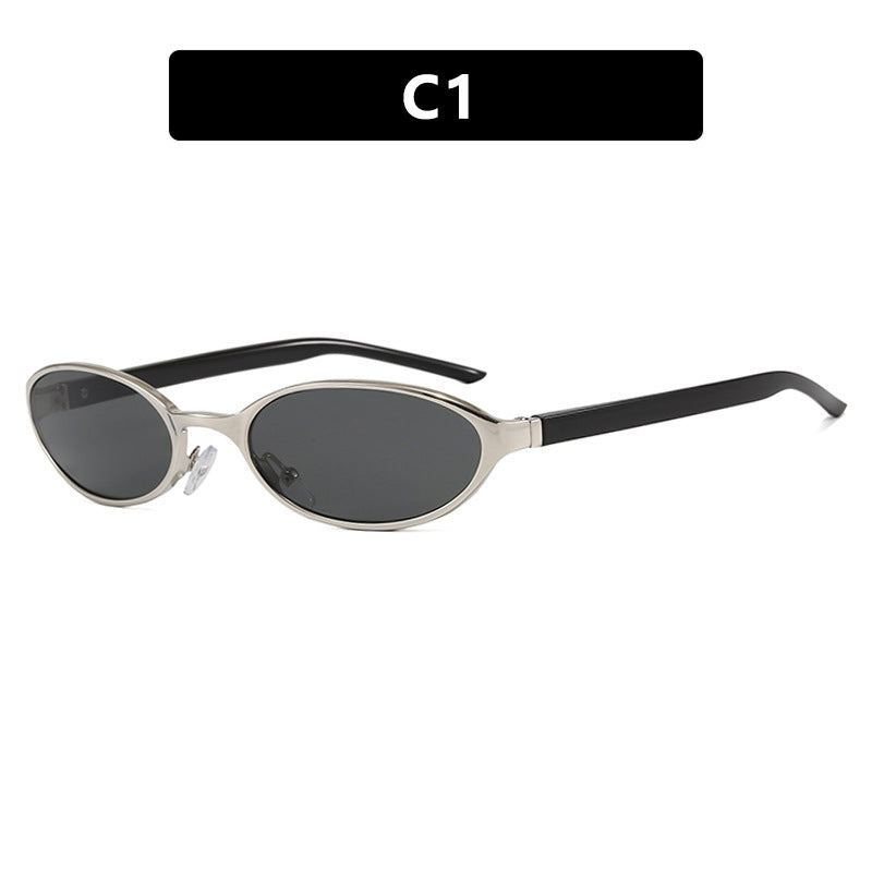 Damen elegante Sonnenbrille mit schützendem UV-Filter und schmalem Rahmen Karnz