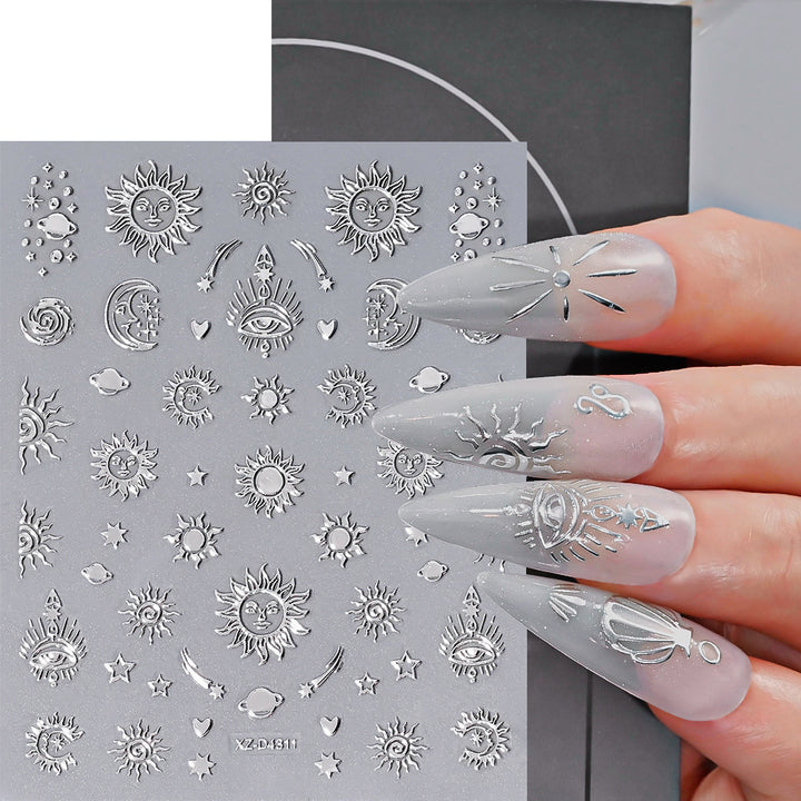 Nagelkunst Dekorative Folienaufkleber