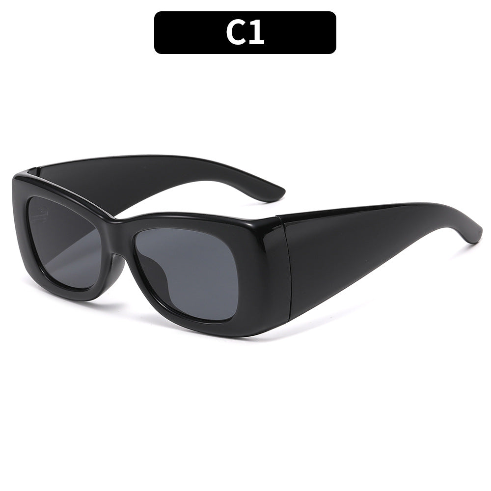 Elegante Übergroße Quadratische Sonnenbrille