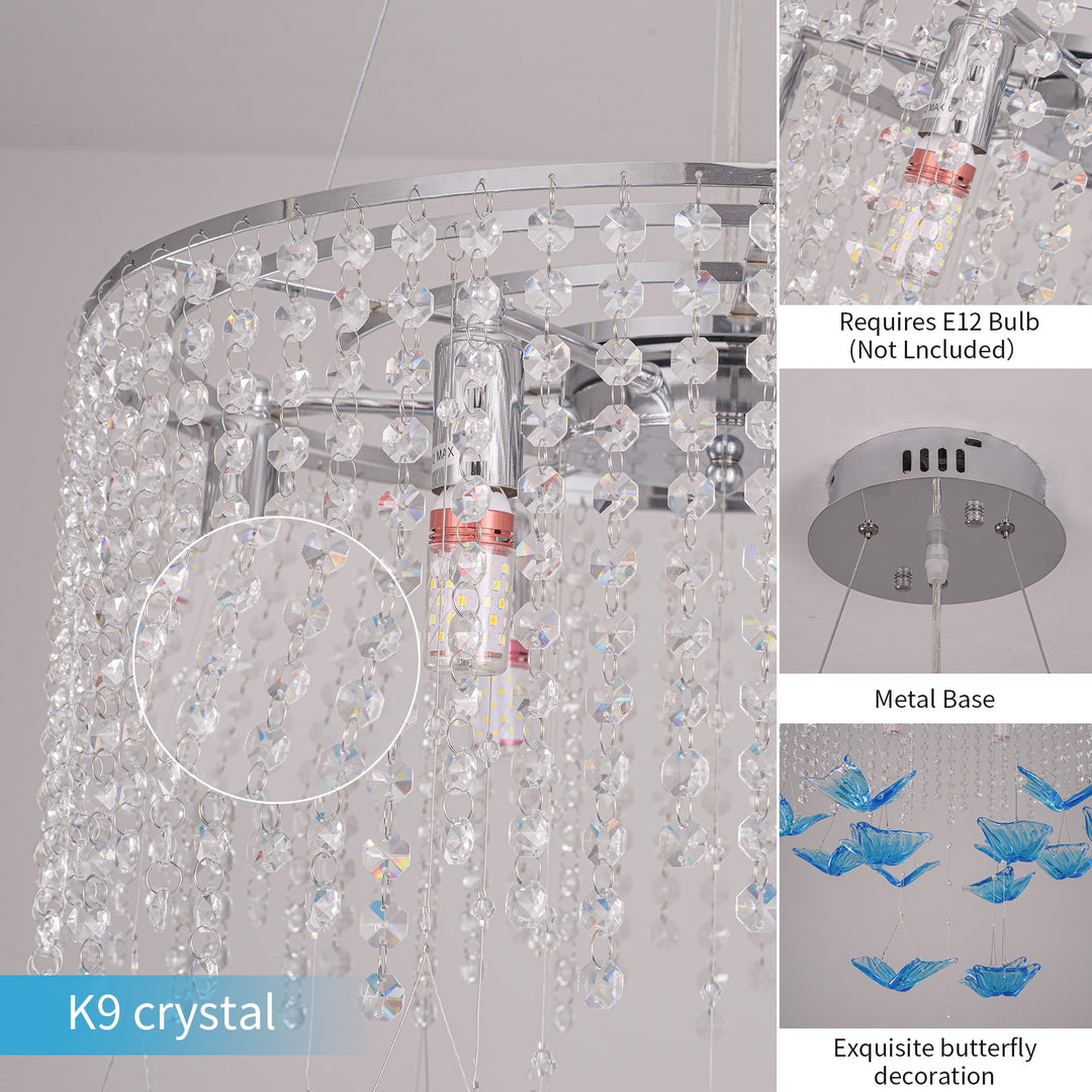 Elegante Kristall- und Glassäule