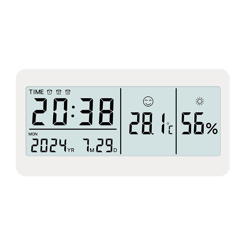 Digitaluhr mit Multifunktionalem Thermo- und Hygrometer Karnz