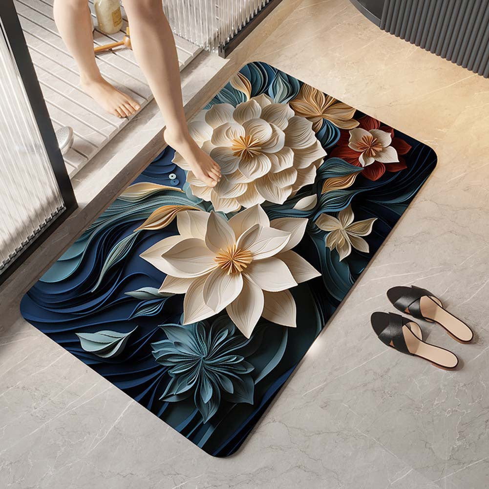 Elegante florale Design-Komfortmatte