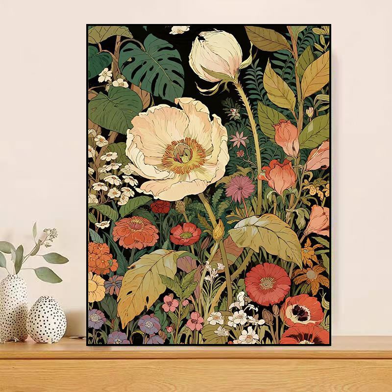 Blumenmotiv Leinwandkunst Karnz