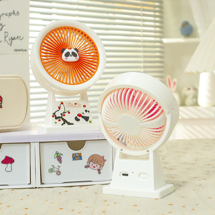 Damen Tragbarer Mini-Ventilator mit süßem Pandamotiv Karnz