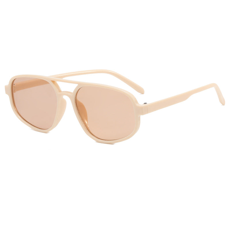 Damen modische Oversized-Sonnenbrille mit trendy Rahmen Karnz