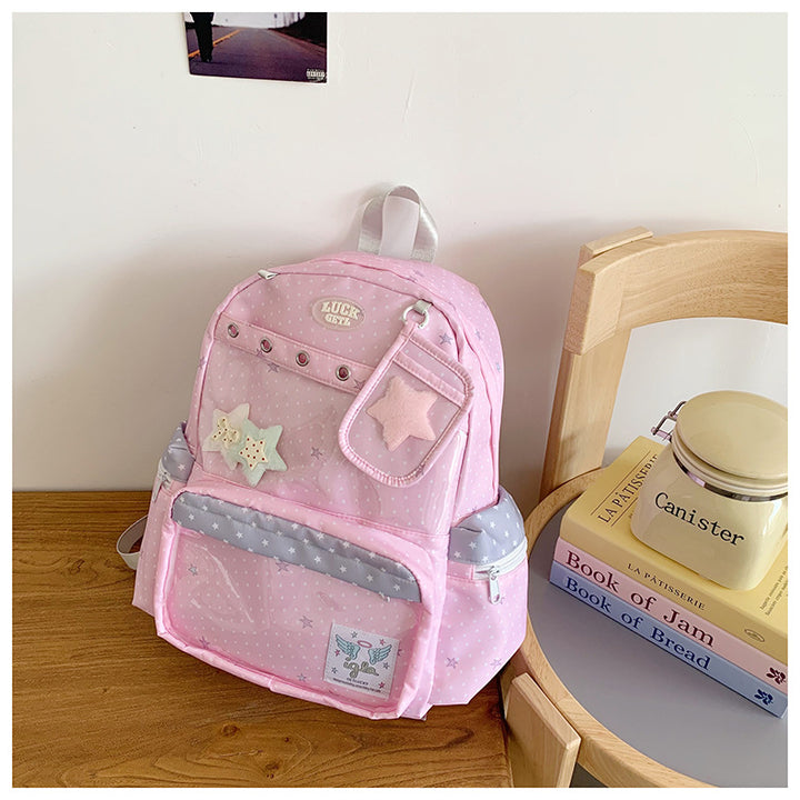 Niedlicher Sternenprint-Rucksack