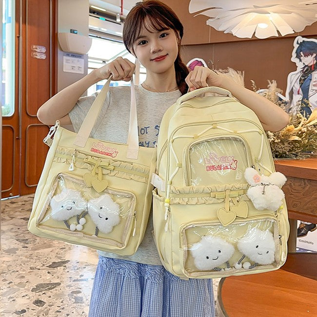 Transparenter Fronttasche Freizeit Rucksack Karnz