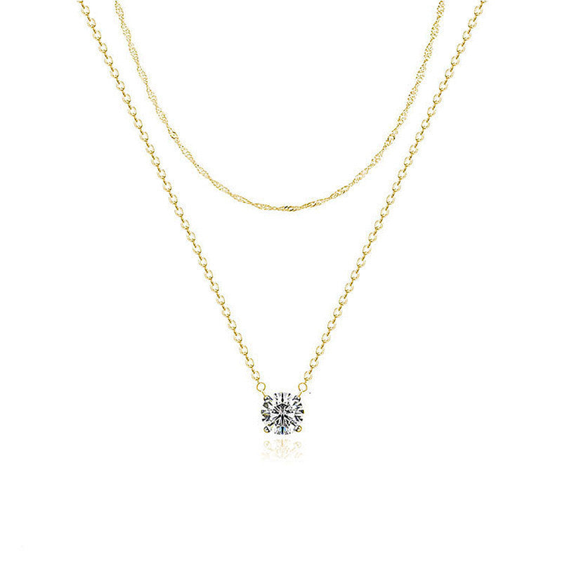 Gestapeltes Gold-Halsband Karnz