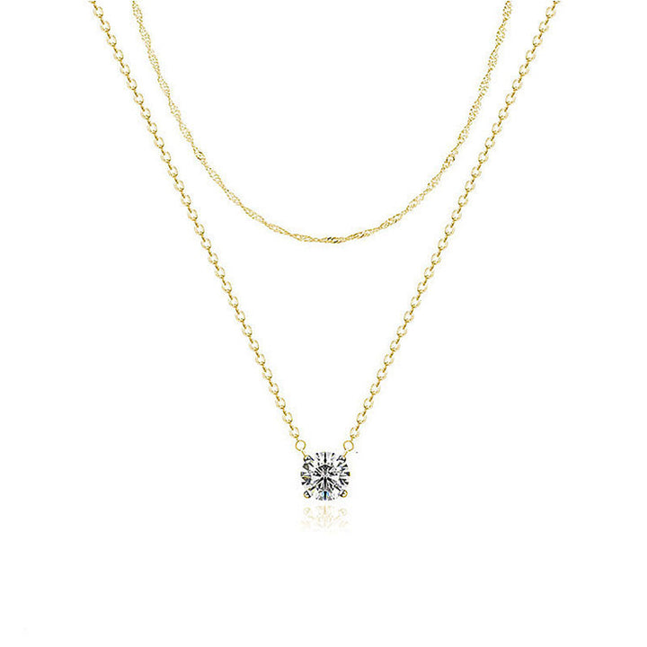 Gestapeltes Gold-Halsband Karnz