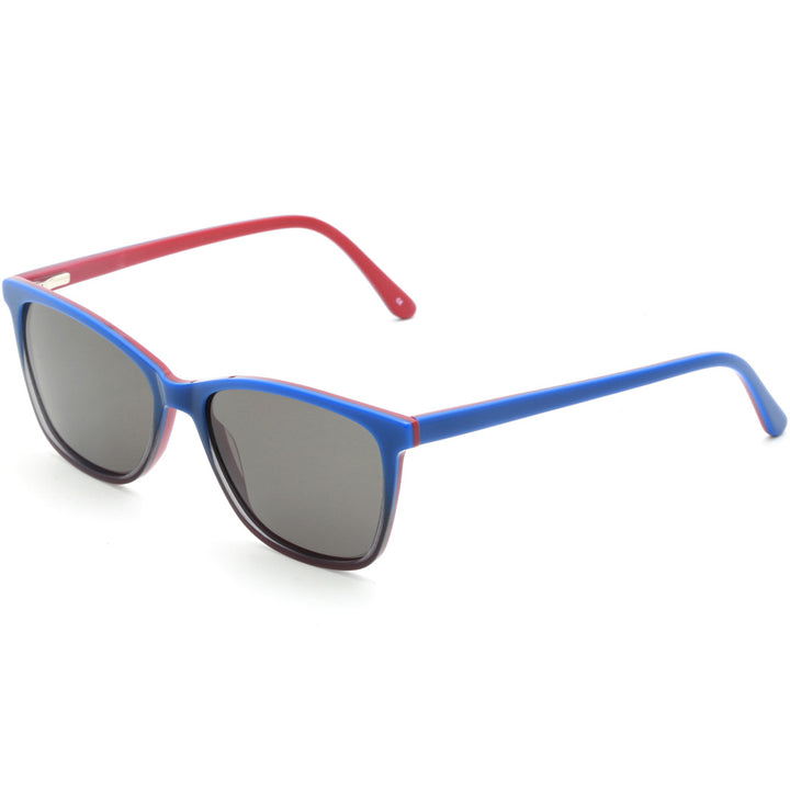 Damen moderne rechteckige Sonnenbrille Karnz