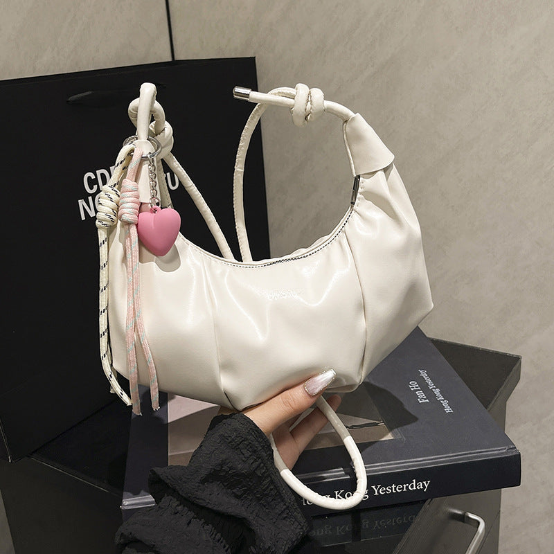 Stylische Leder Hobo-Handtasche Karnz