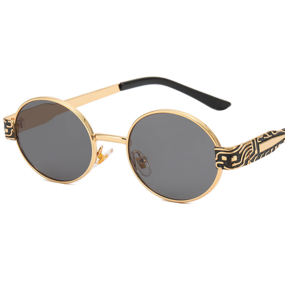 Damen stylische Sonnenbrille mit einzigartigen Verzierungen Karnz