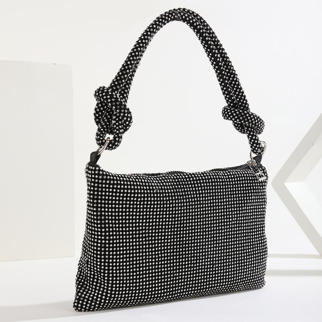 Rhinestone-besetzte Schultertasche