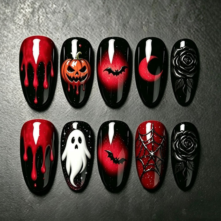 Festliches Halloween-Themen-Nagelkunst-Set Karnz