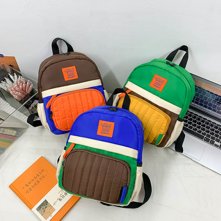 Farbe-Block Lässiger Rucksack Karnz