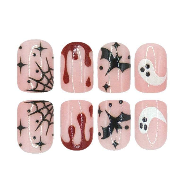 Künstlerische Halloween-Themen Nagelkunst Karnz