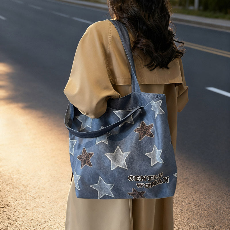 Chic Denim Patchrk Tragetasche Karnz