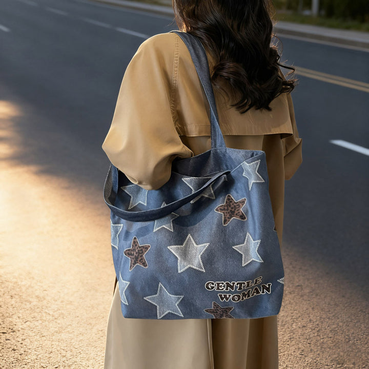 Chic Denim Patchrk Tragetasche Karnz