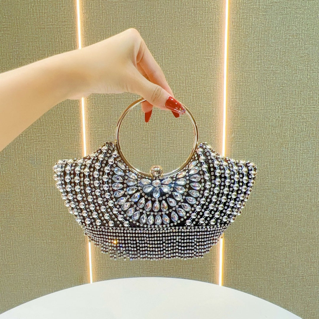 Dekorative Abend-Handtasche mit Strass-Akzenten