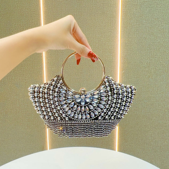 Dekorative Abend-Handtasche mit Strass-Akzenten
